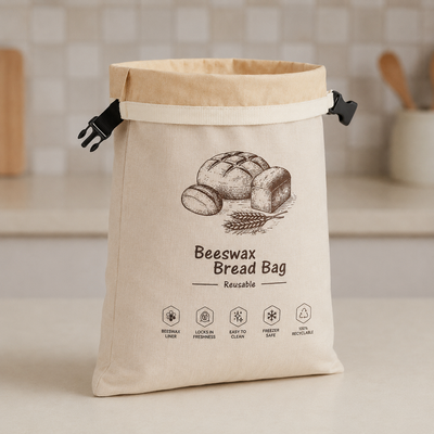 🇪🇸 Bolsas para pan Cerapan de algodón 100 % con cera de abeja