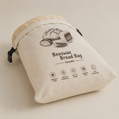 🇪🇸 Bolsas para pan Cerapan de algodón 100 % con cera de abeja